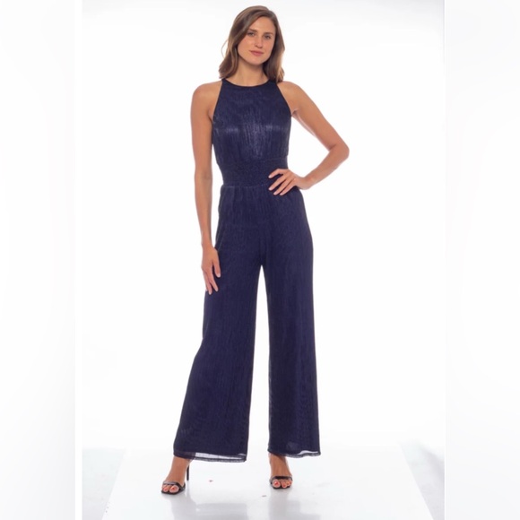 MARINA Midnight Blue Jumpsuit - Picture 1 of 4